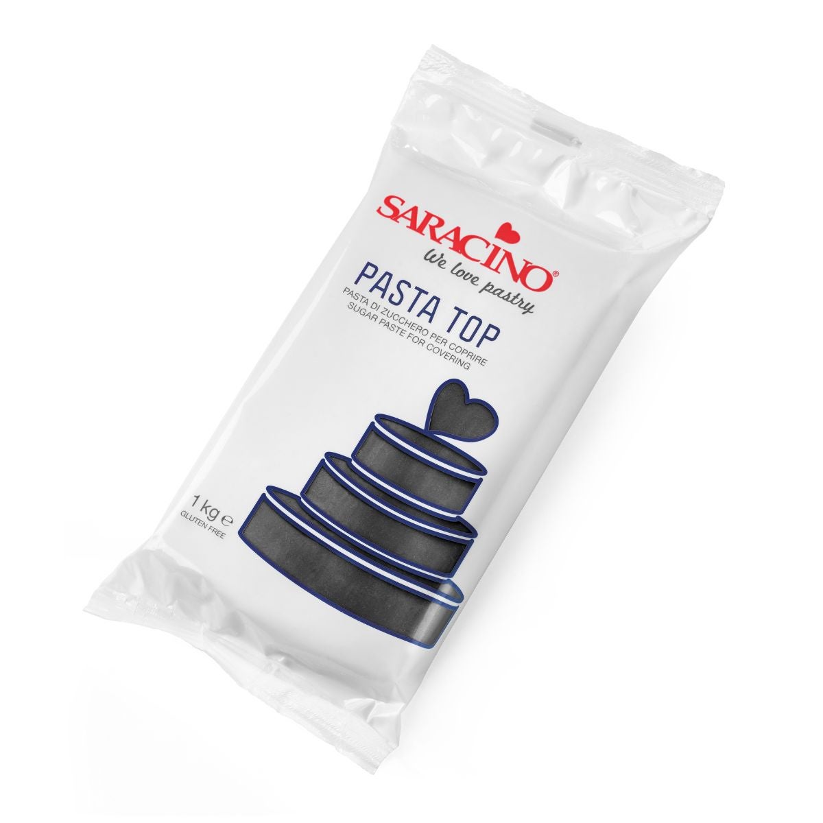 Saracino Top Pâte de Sucré - Noir 1 kg