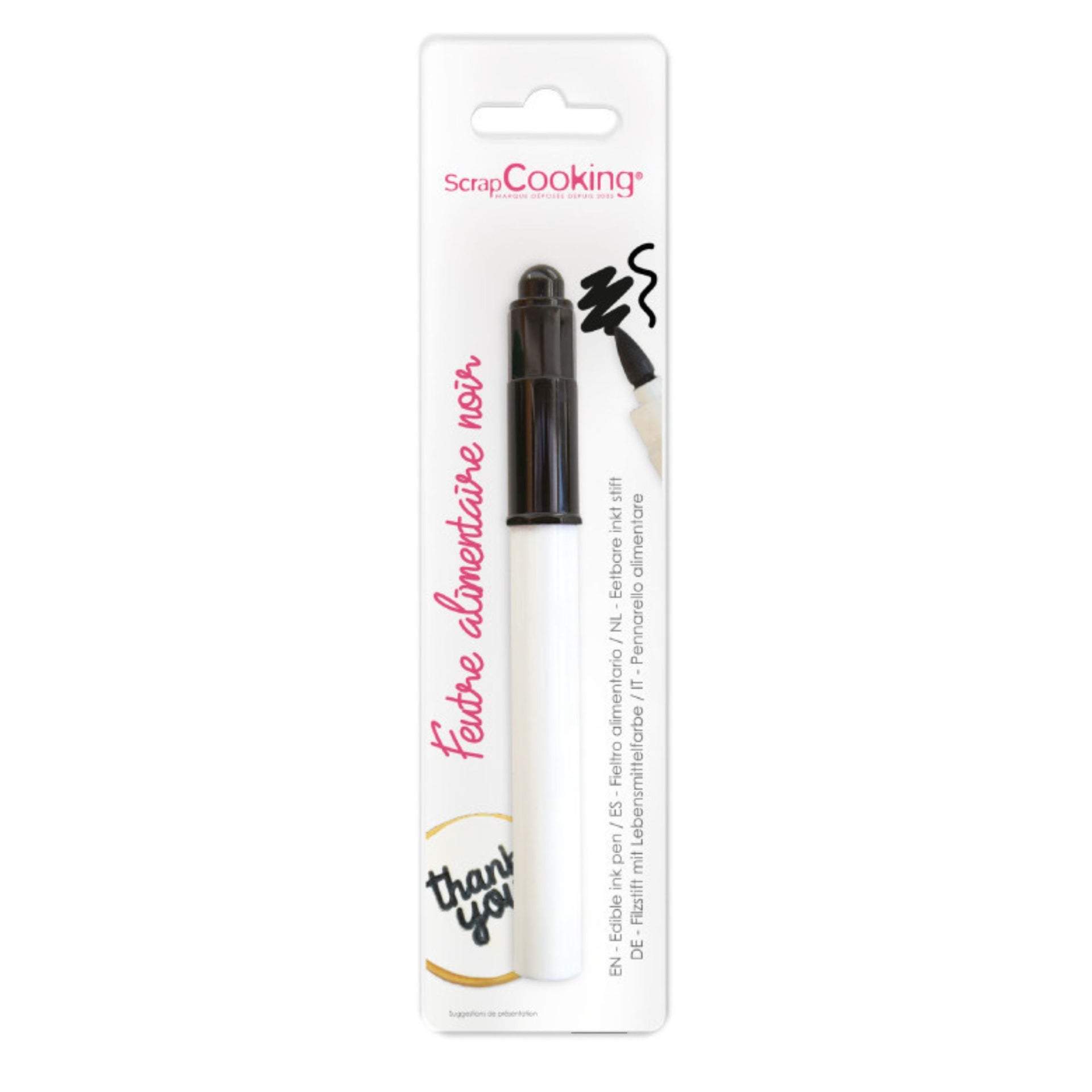 ScrapCooking Edible Ink Pen Noir