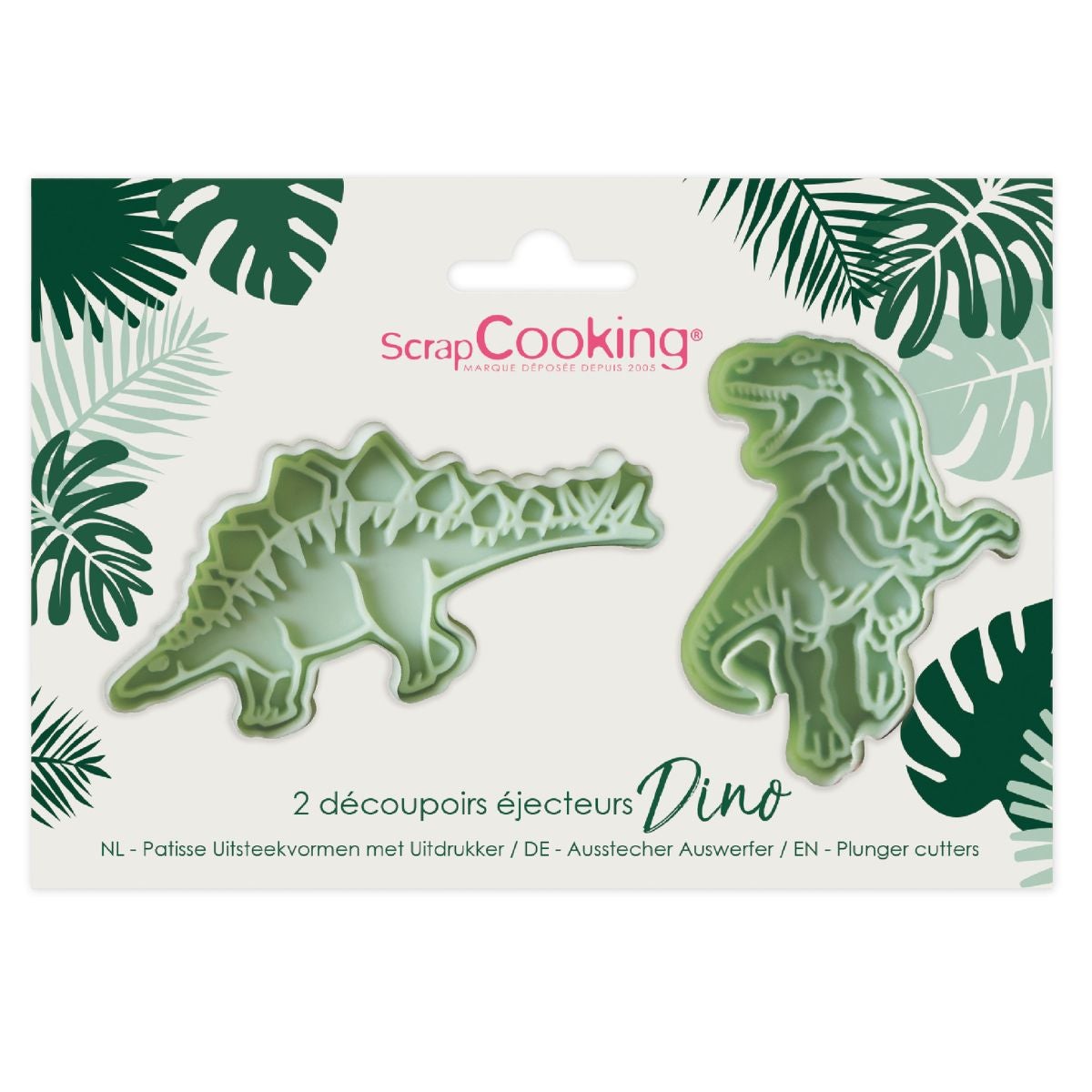 Scrapcooking Plunger Cutters- Dino pk/2