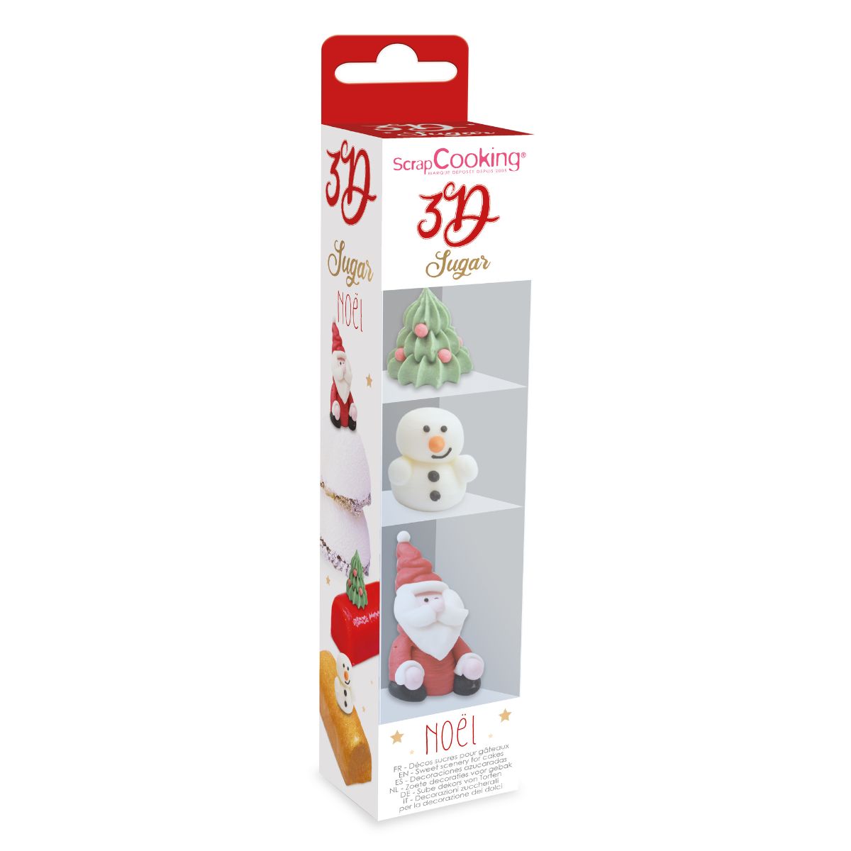 Scrapcooking Décorations en Sucre - Noël 3D
