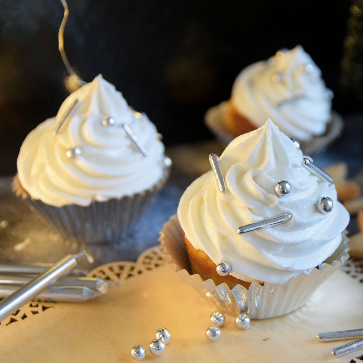 Scrapcooking Caissettes à Cupcake - Argent pk/48