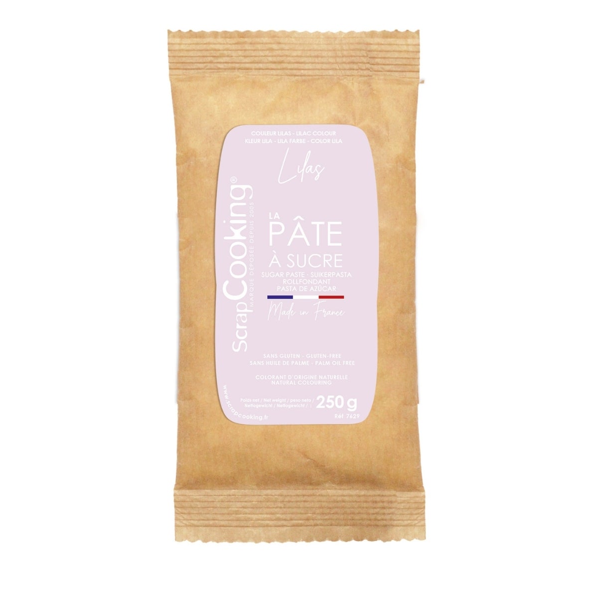 Scrapcooking Sugar Paste 250g - Lilac (Natural Colour)