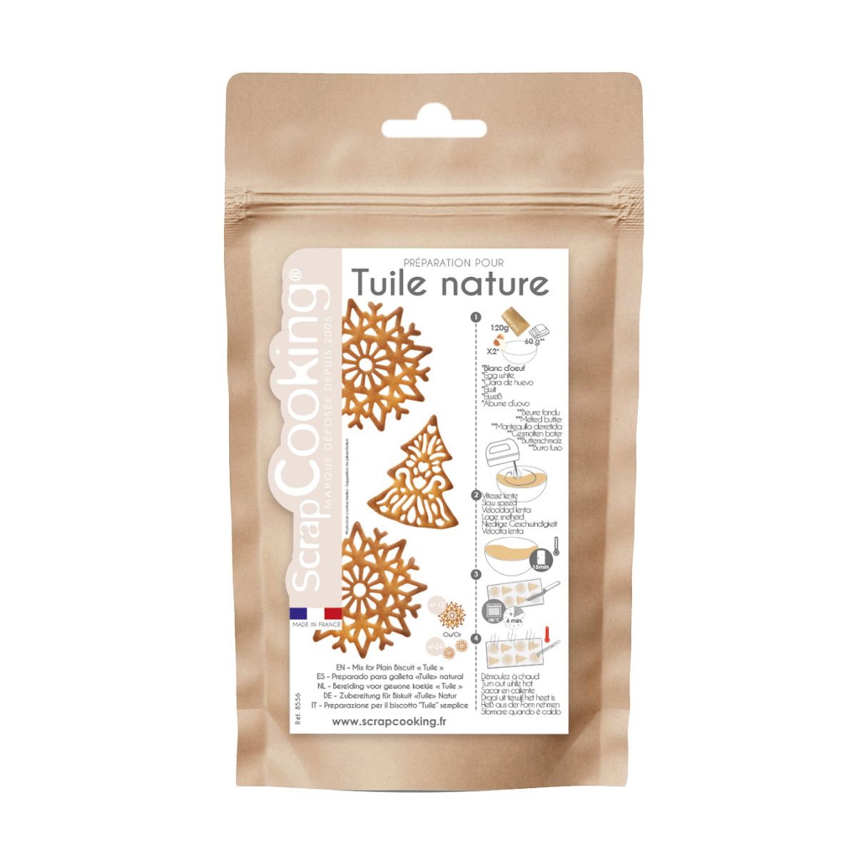 ScrapCooking Mix pour Tuile Biscuit 120 g