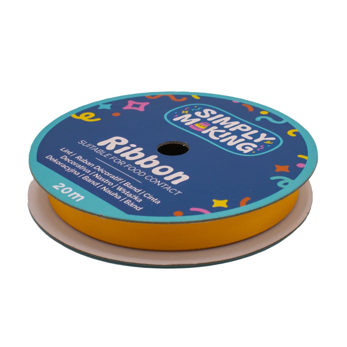 Simply Making Ruban à Gâteau Or 12 mm x 20 m