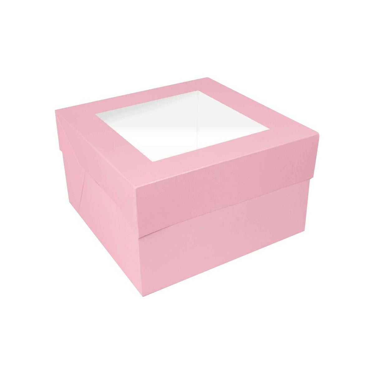 Simply Making Boîte à Gâteau Fenêtre Rose Clair 25 x 25 x 15 cm