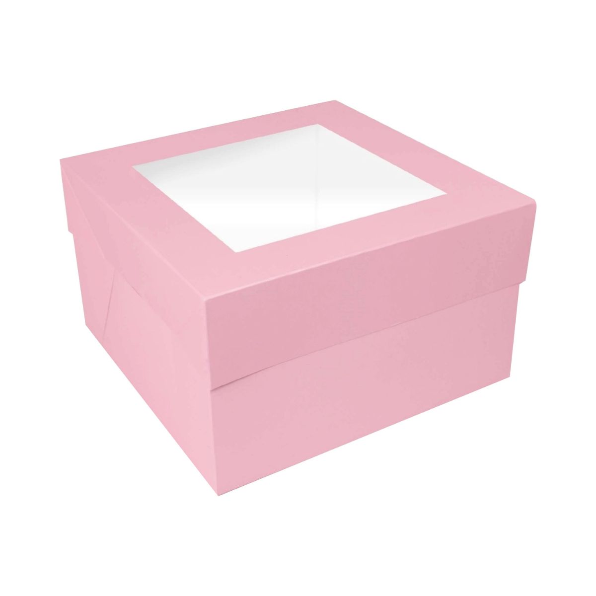 Simply Making Boîte à Gâteau Fenêtre Rose Clair 35 x 35 x 15 cm