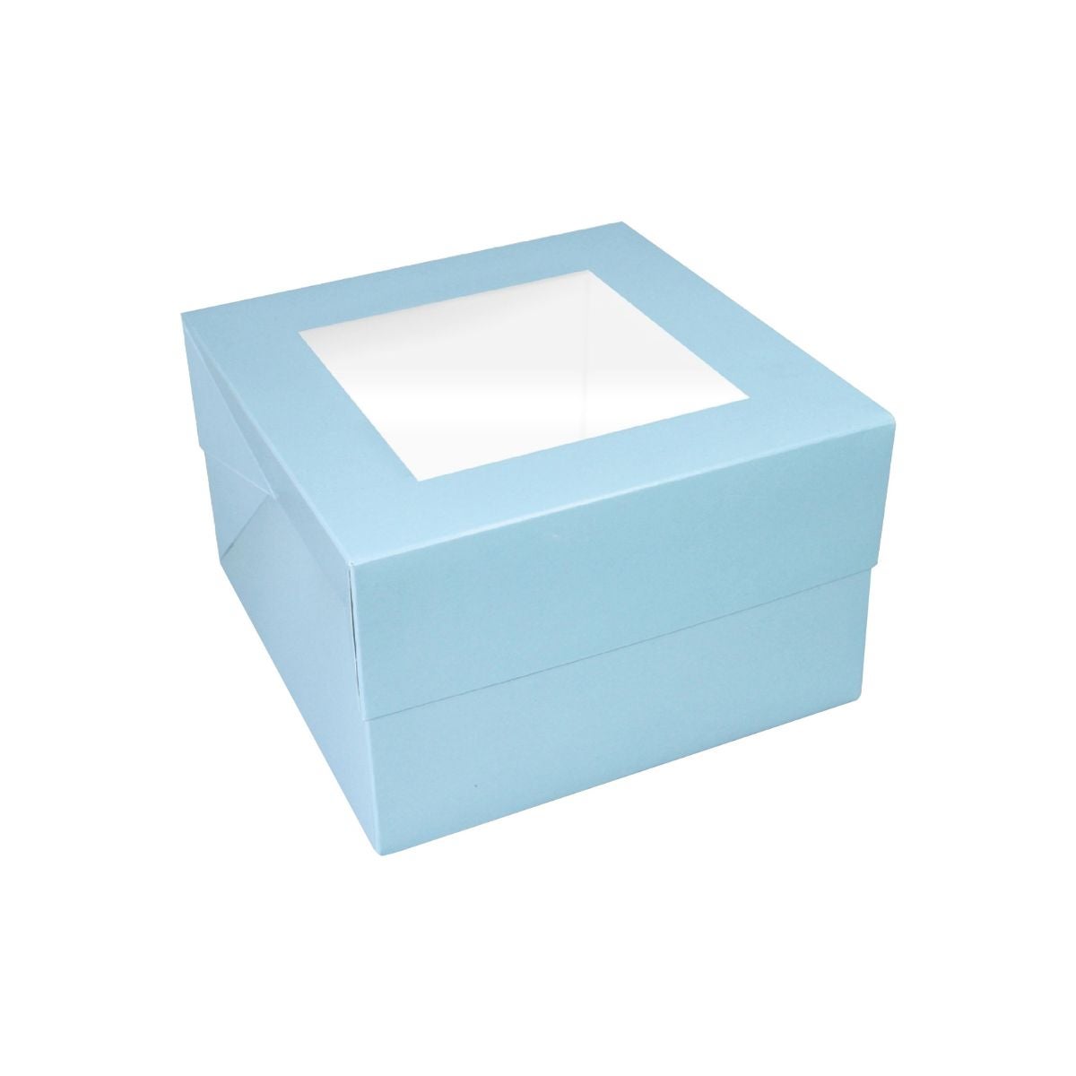 Simply Making Boîte à Gâteau Fenêtre Bleu Clair 25 x 25 x 15 cm