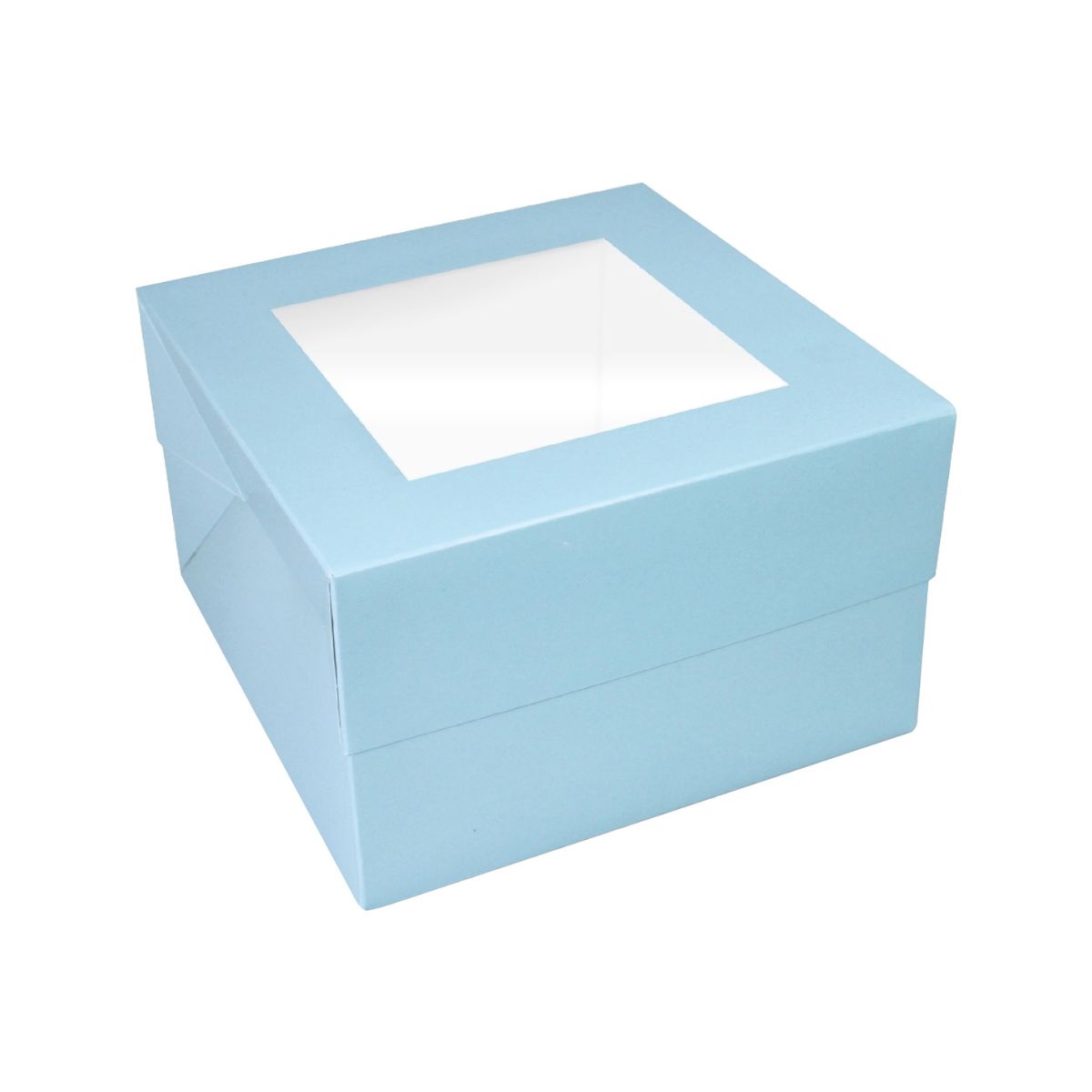 Simply Making Boîte à Gâteau Fenêtre Bleu Clair 35 x 35 x 15 cm