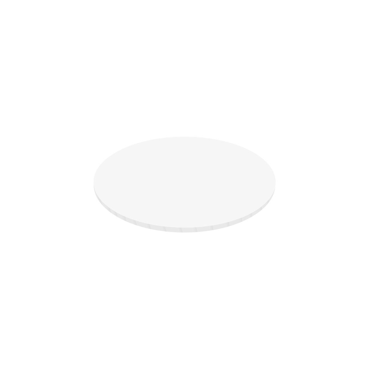 Simply Making Planche Masonite Mat 12 mm Rond Blanc 20 cm