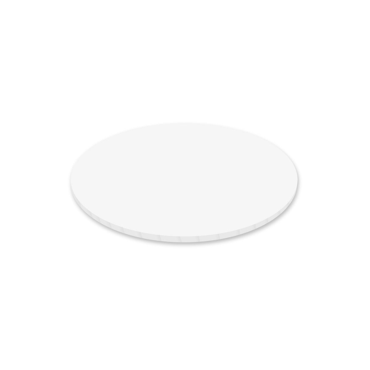 Simply Making Planche Masonite Mat 12 mm Rond Blanc 25 cm