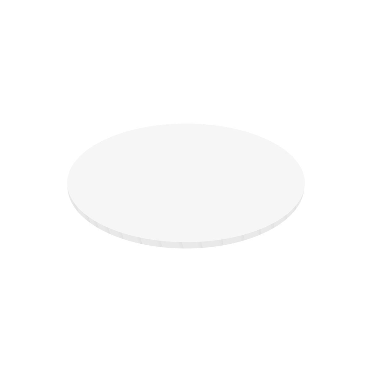 Simply Making Planche Masonite Mat 12 mm Rond Blanc 25 cm