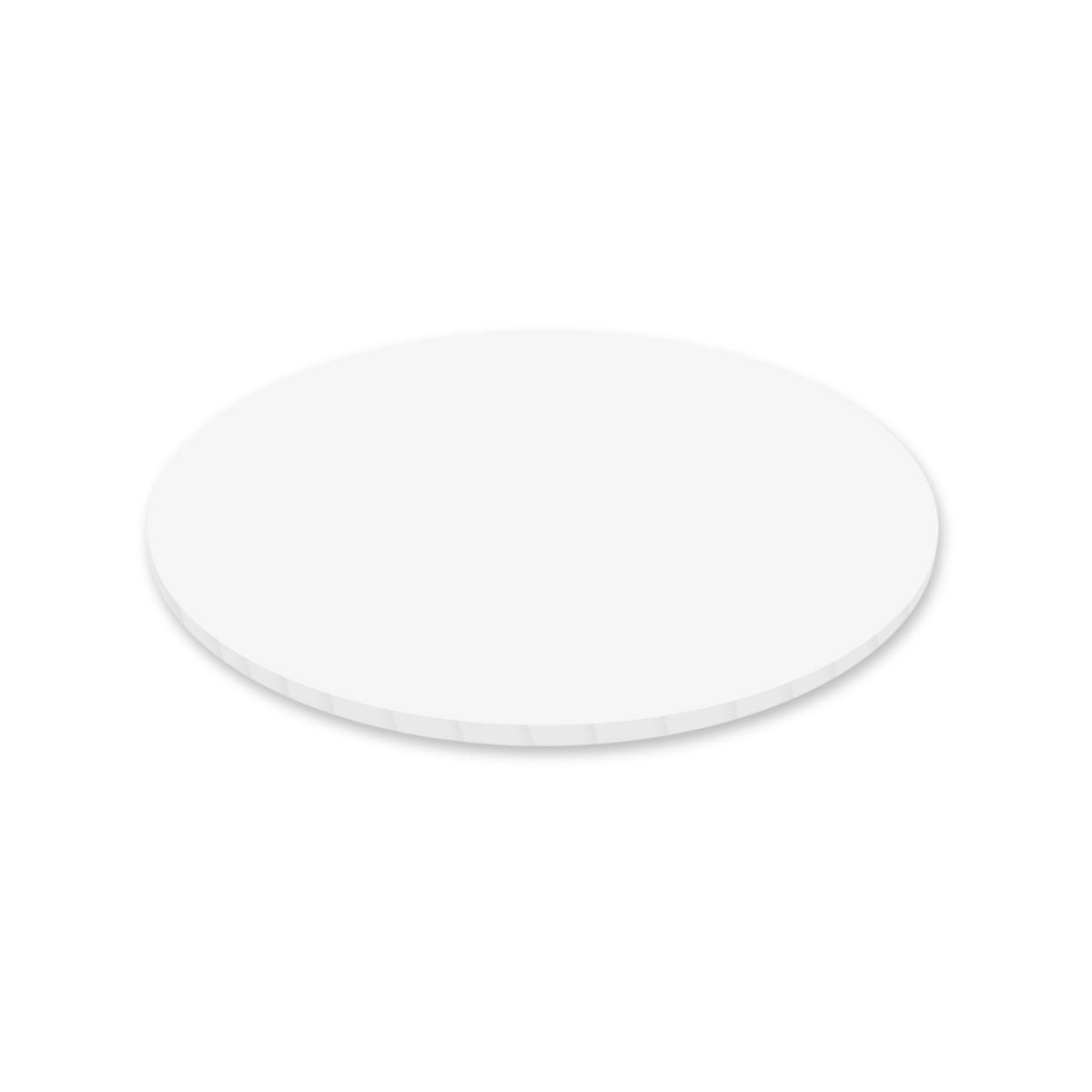 Simply Making Planche Masonite Mat 12 mm Rond Blanc 35 cm