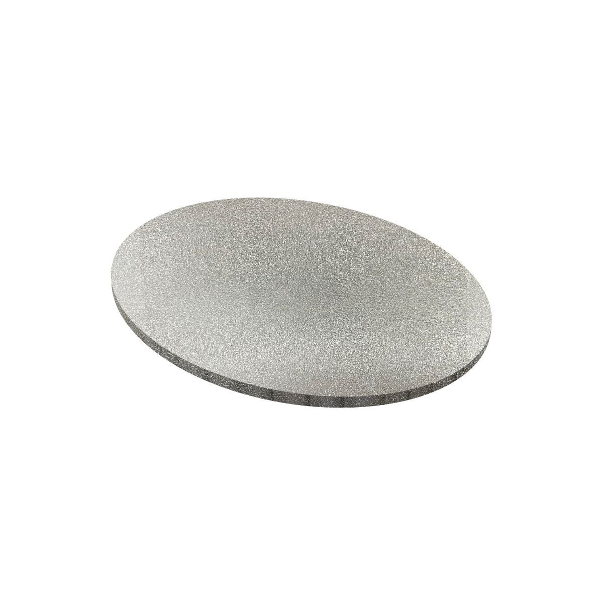 Simply Making Matt Masonite Board Rond Pailleté Argent 20 cm