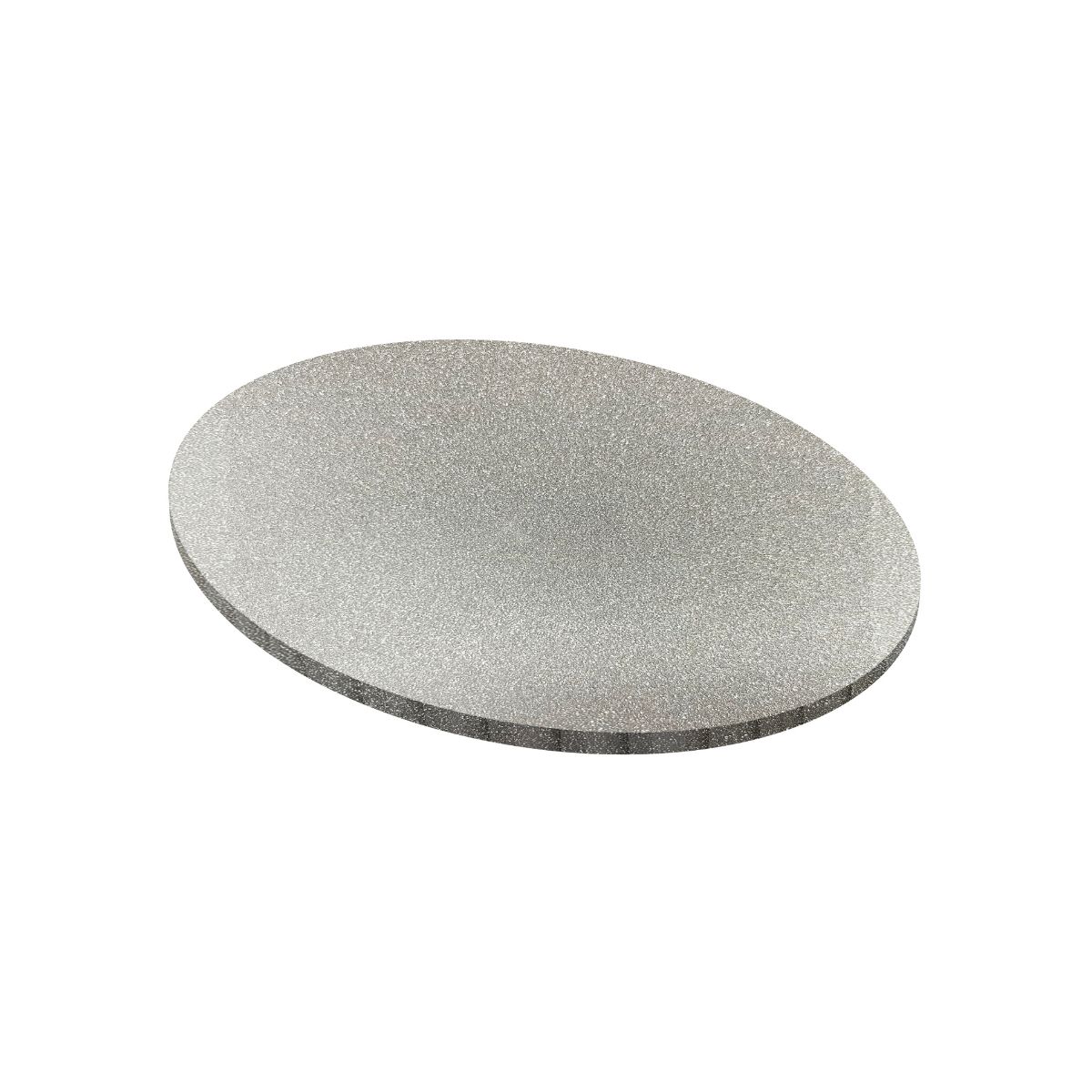 Simply Making Matt Masonite Board Rond Pailleté Argent 25 cm