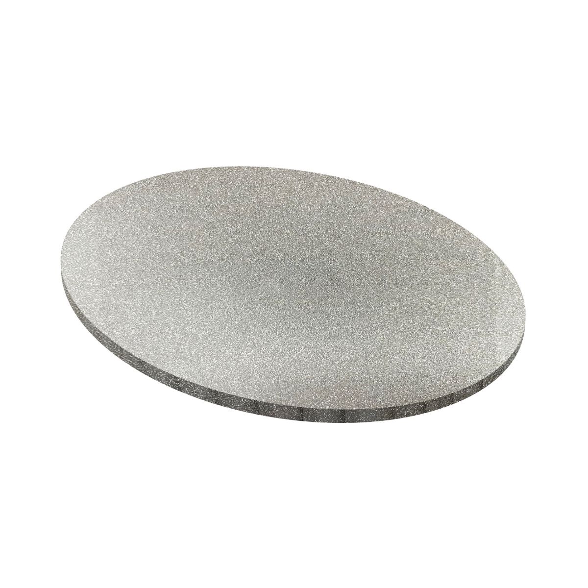 Simply Making Matt Masonite Board Rond Pailleté Argent 30 cm