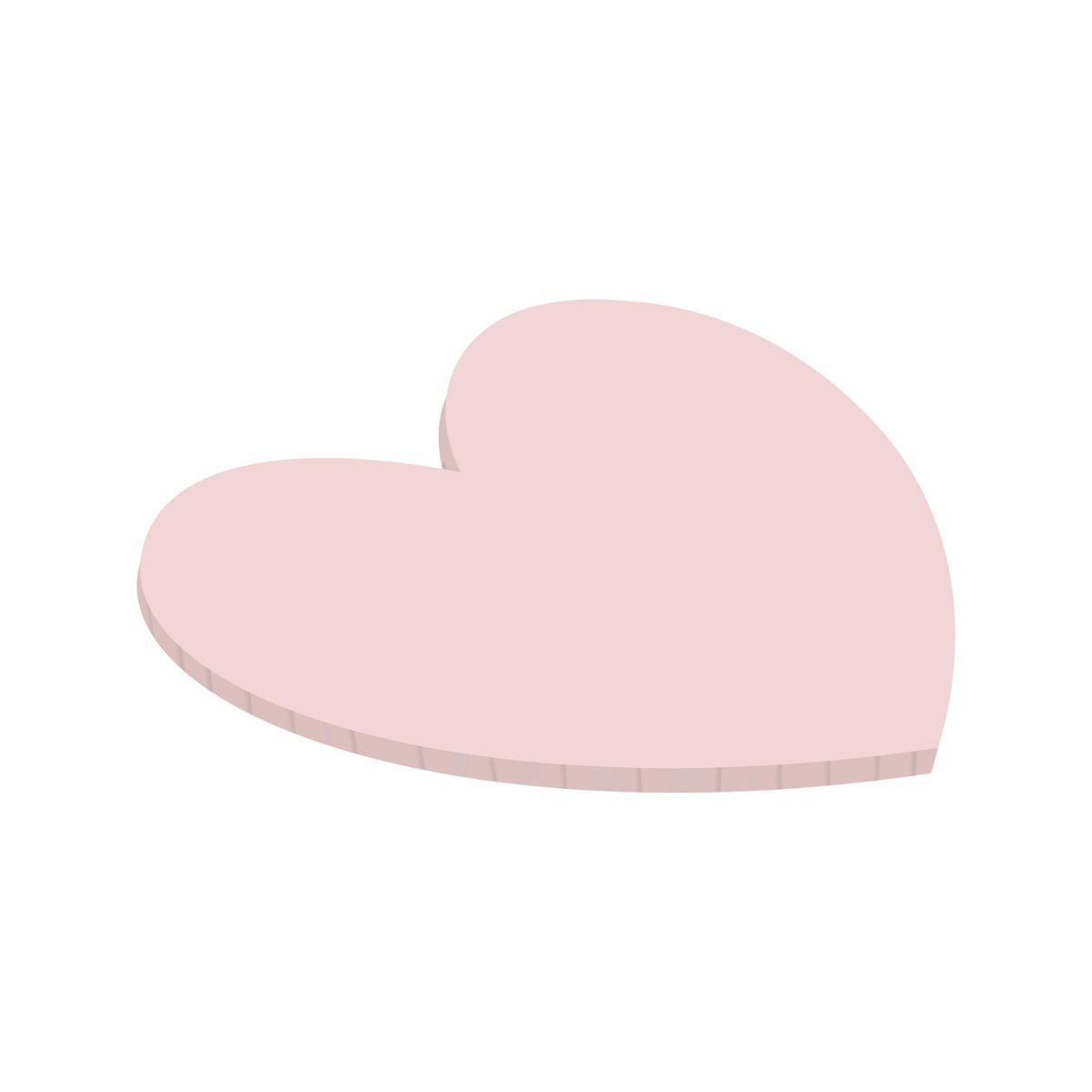 Simply Making Matt Masonite Board Cœur Rose Clair 25 cm