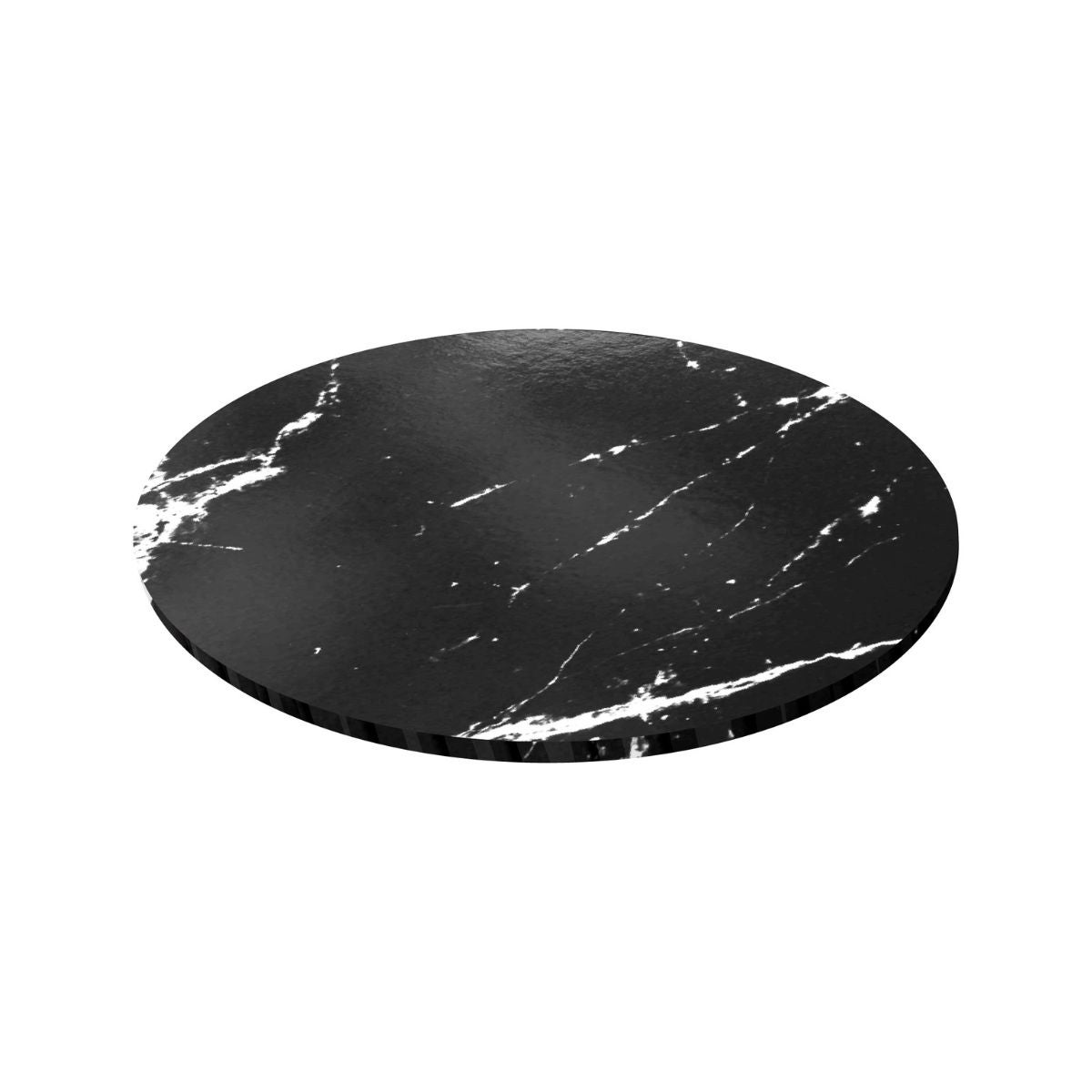 Simply Making Matt Masonite Board Rond Marbre Noir 30 cm