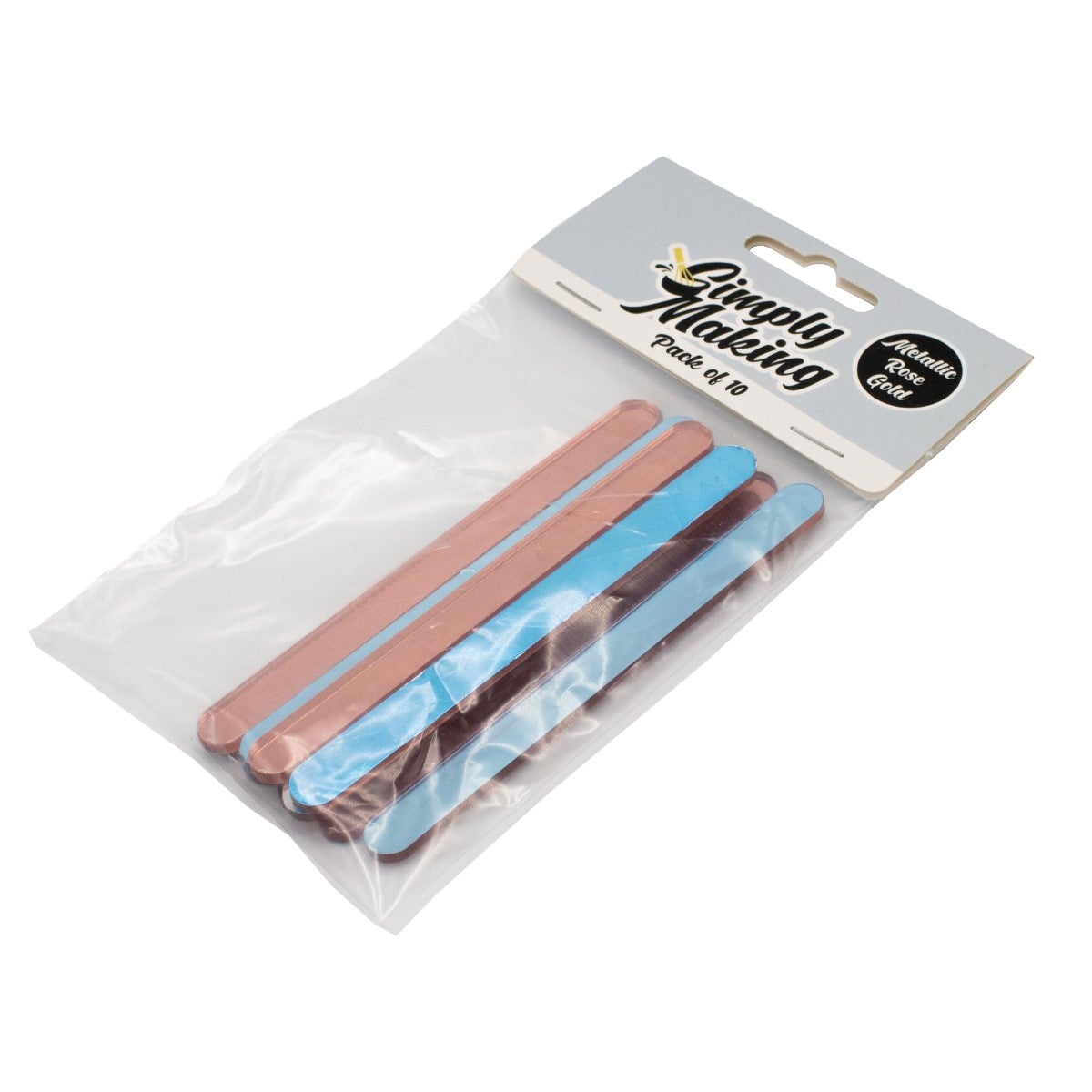 Simply Making Cakesicle Sticks pk/10 - Or Rose Miroité - 113mm