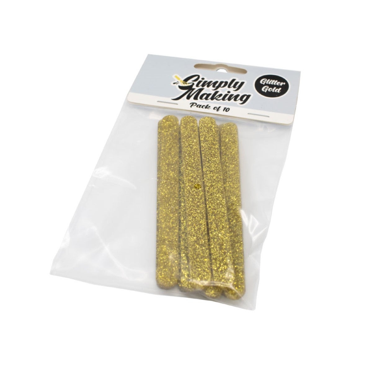 Simply Making Cakesicle Sticks pk/10 - Paillettes d'or Standard