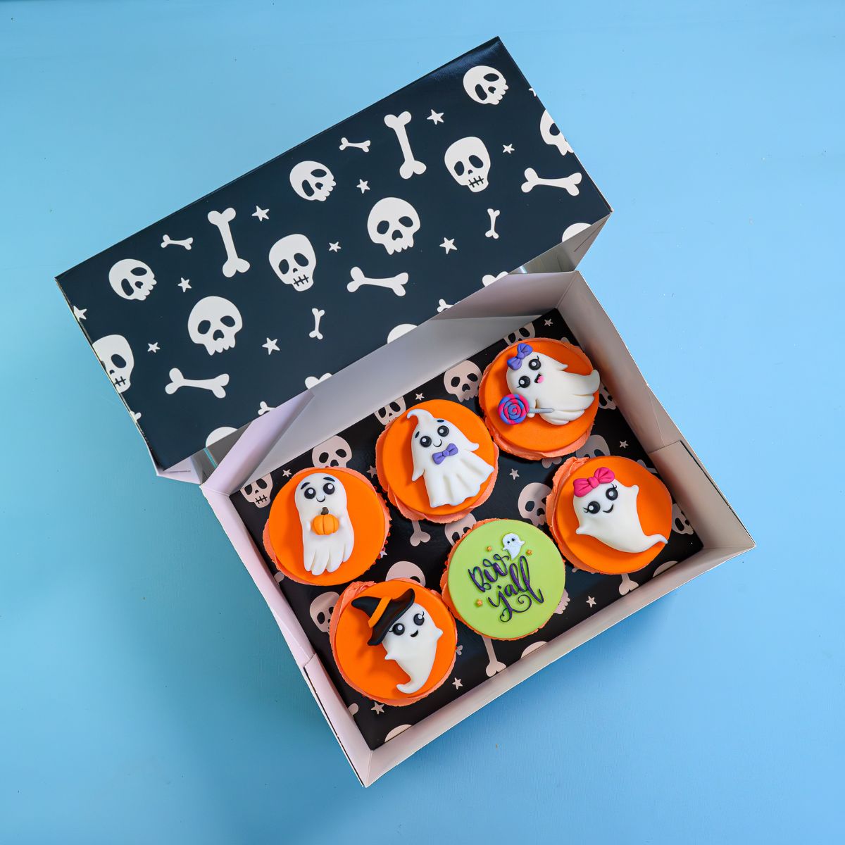 Simply Making Boîte à Cupcakes 6 Squelette Halloween pk/2