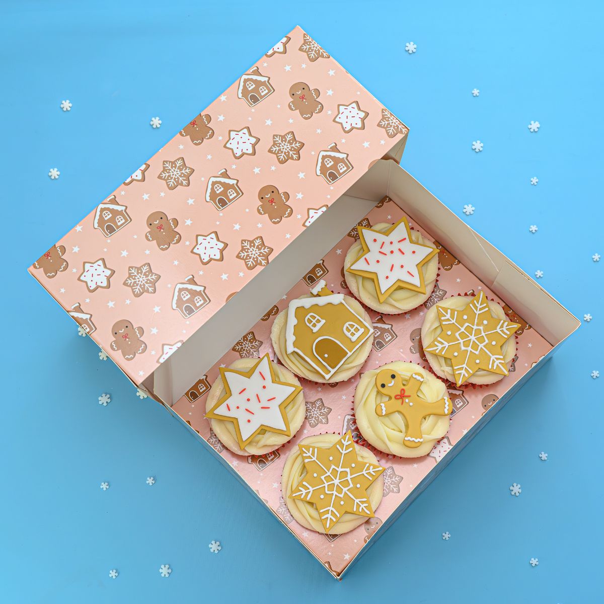 Simply Making Cupcake Box 12- pk/2 - Gingerbread