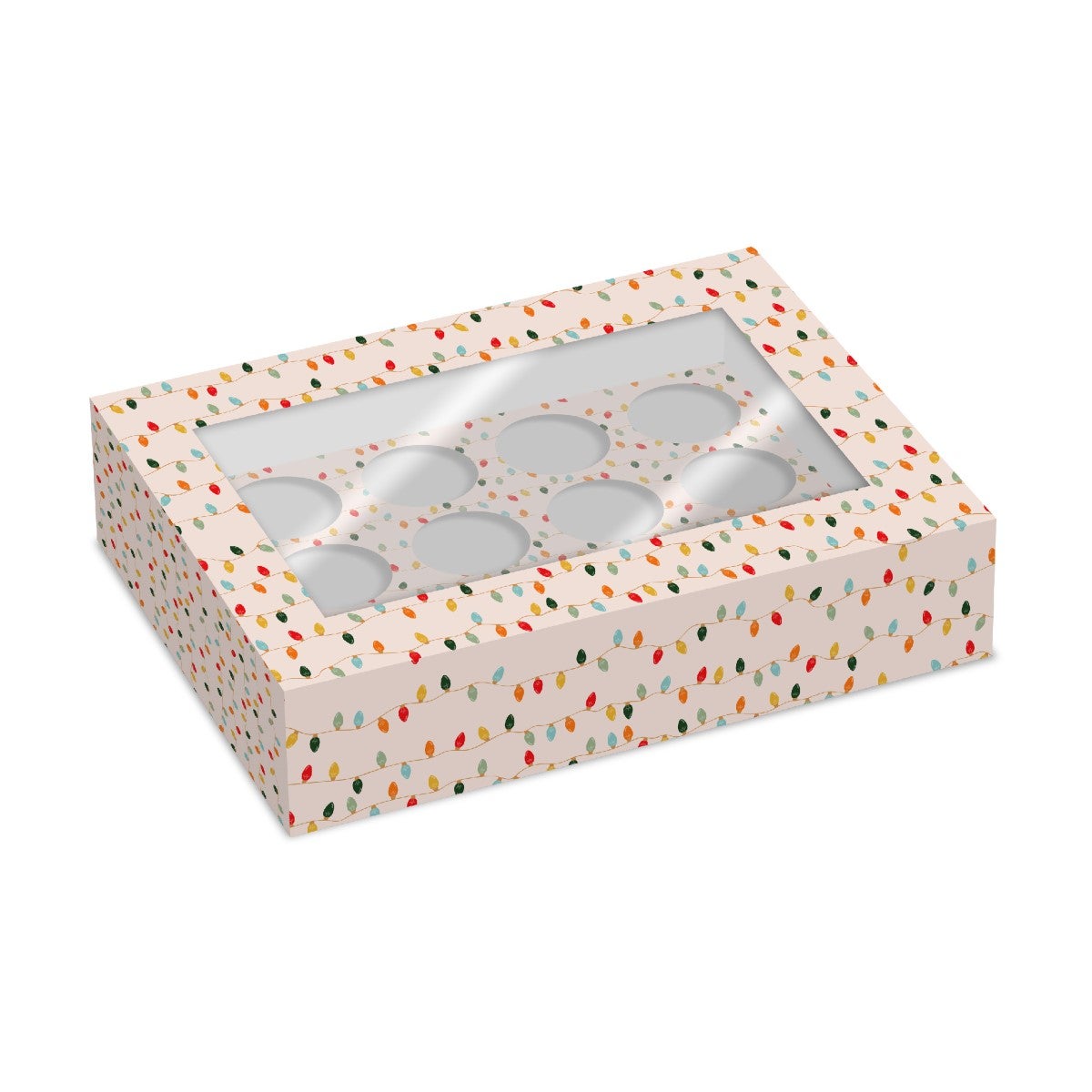 Simply Making Cupcake Box 12- pk/2 - Christmas Lights