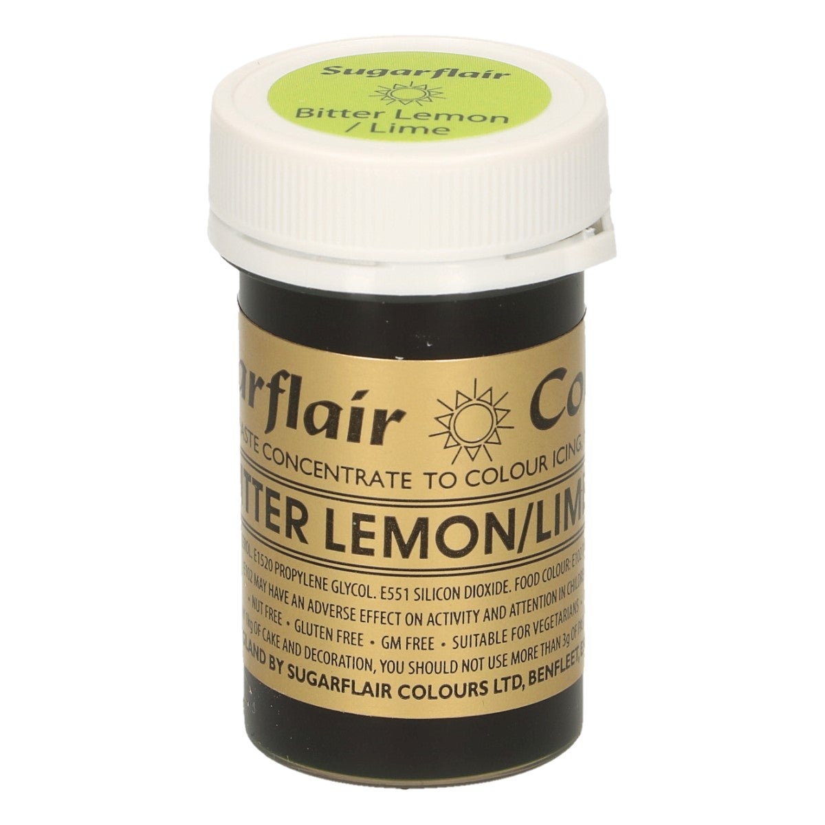 Sugarflair Colorant en Pâte CITRON VERT/LIME, 25g