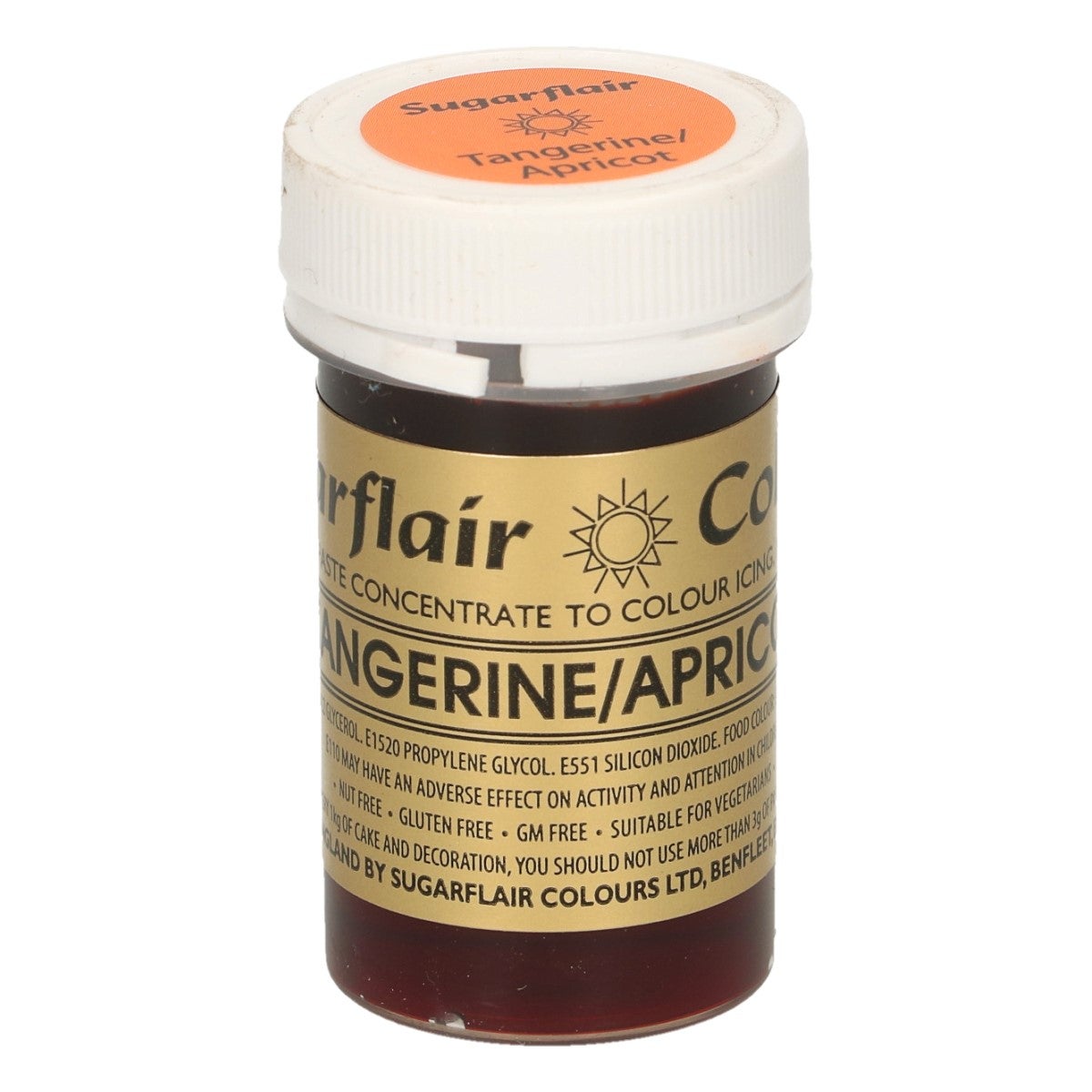 Sugarflair Colorant en Pâte MANDARINE/ABRICOT, 25g