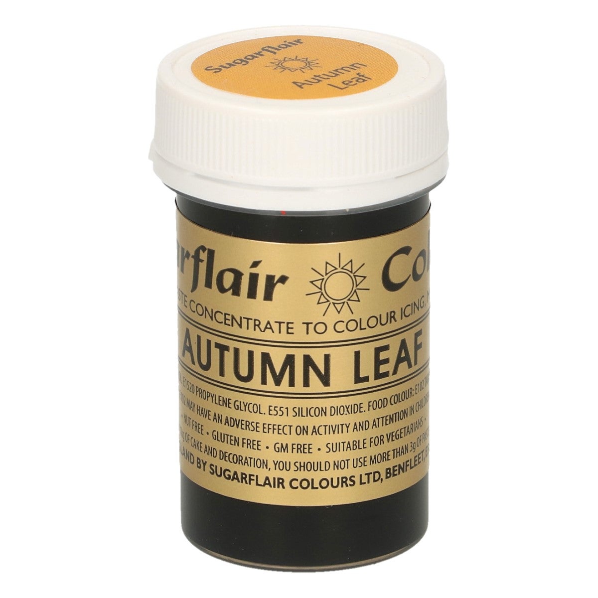 Sugarflair Colorant en Pâte FEUILE D'AUTOMNE, 25g