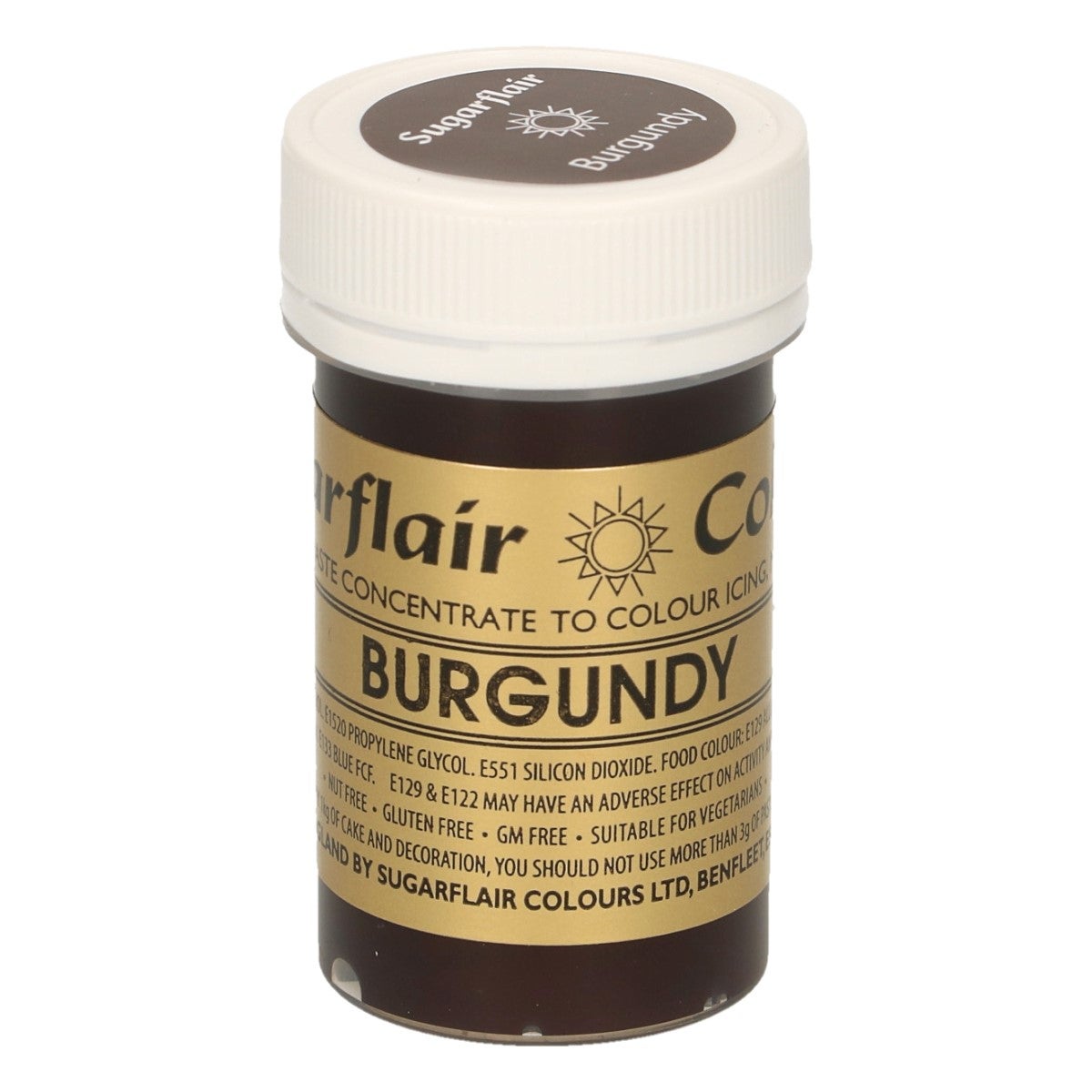 Sugarflair Colorant en Pâte BOURGOGNE, 25g
