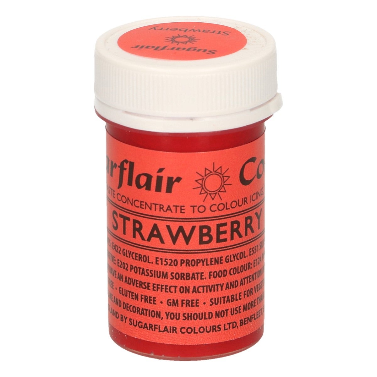 Sugarflair Pâte alimentaire colorée FRAISE 25g