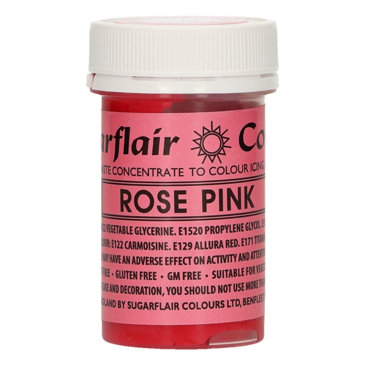 Sugarflair Pâte Colorante ROSE - 25g