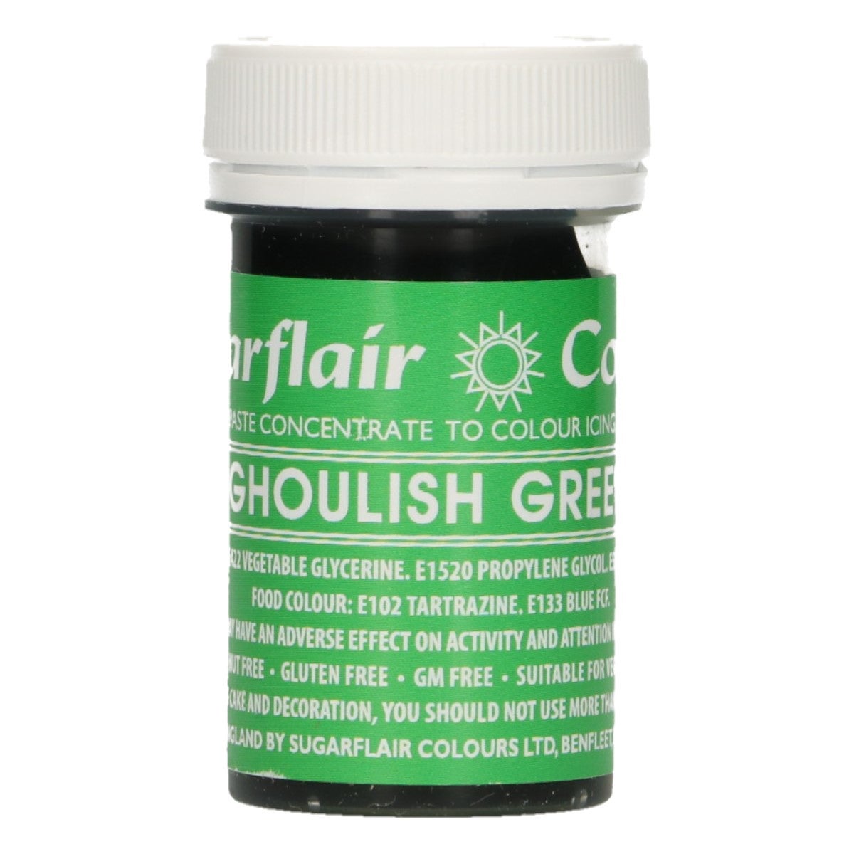 Sugarflair Pâte colorante - Ghoulish Green - 25g