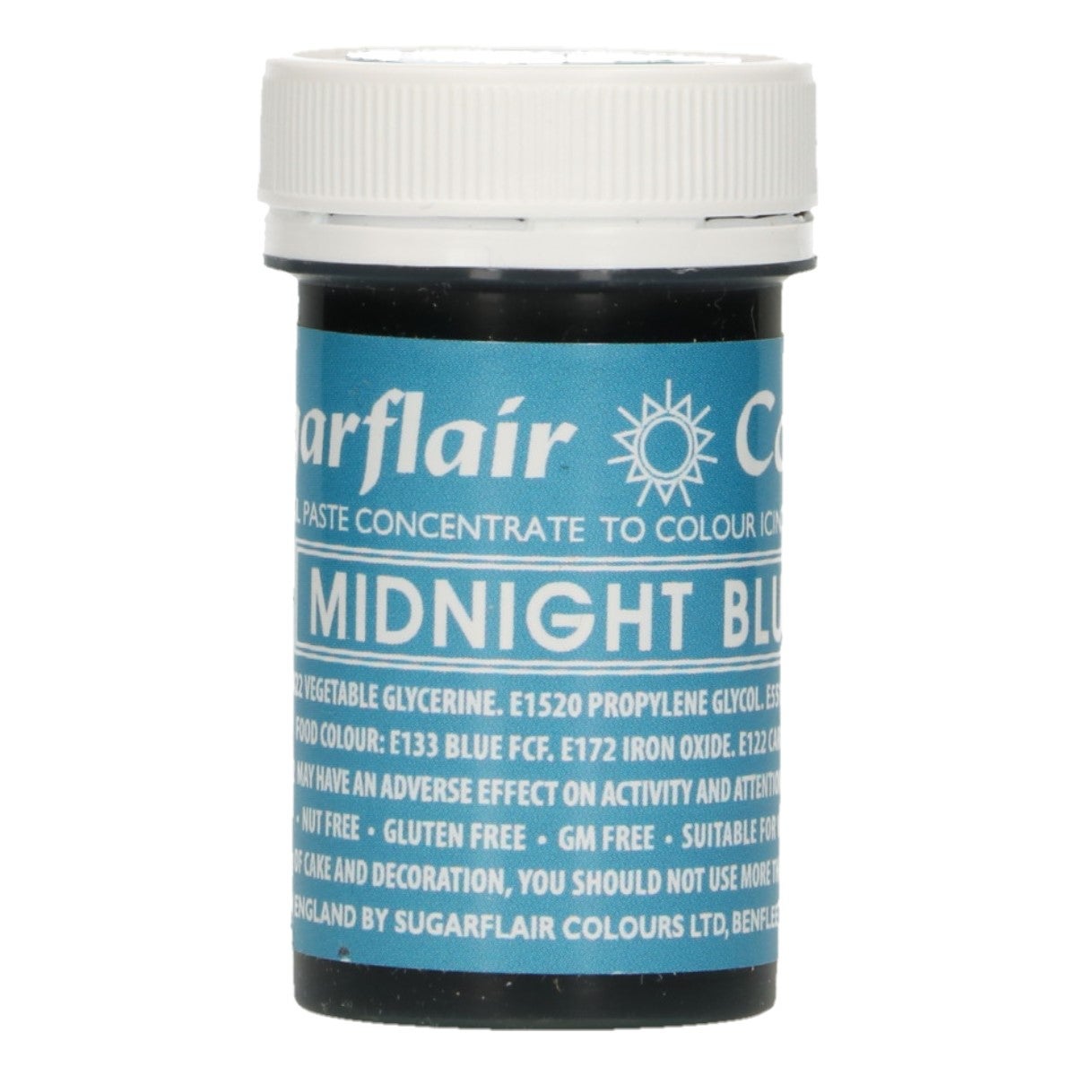 Sugarflair Pâte colorante - Midnaight Blue - 25g