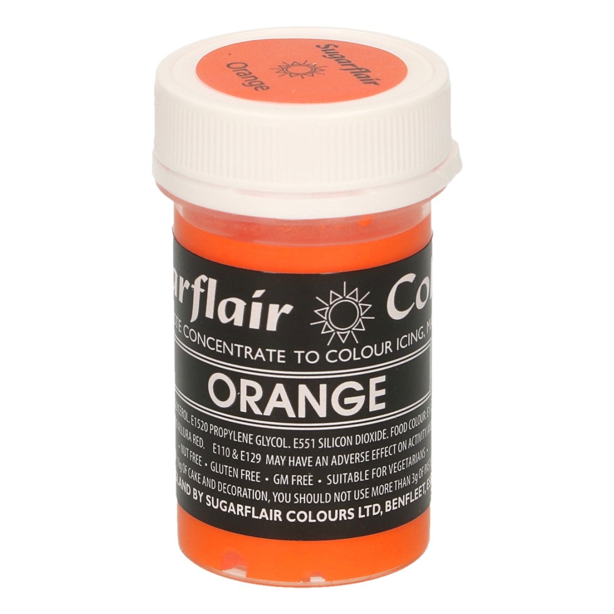 Sugarflair Paste Colour Pastel ORANGE 25g