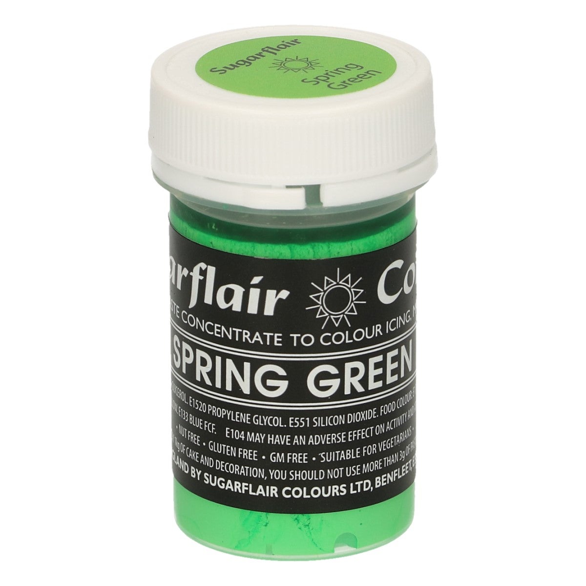 Sugarflair Colorant en Pâte Pastel VERT PRINTEMPS 25g