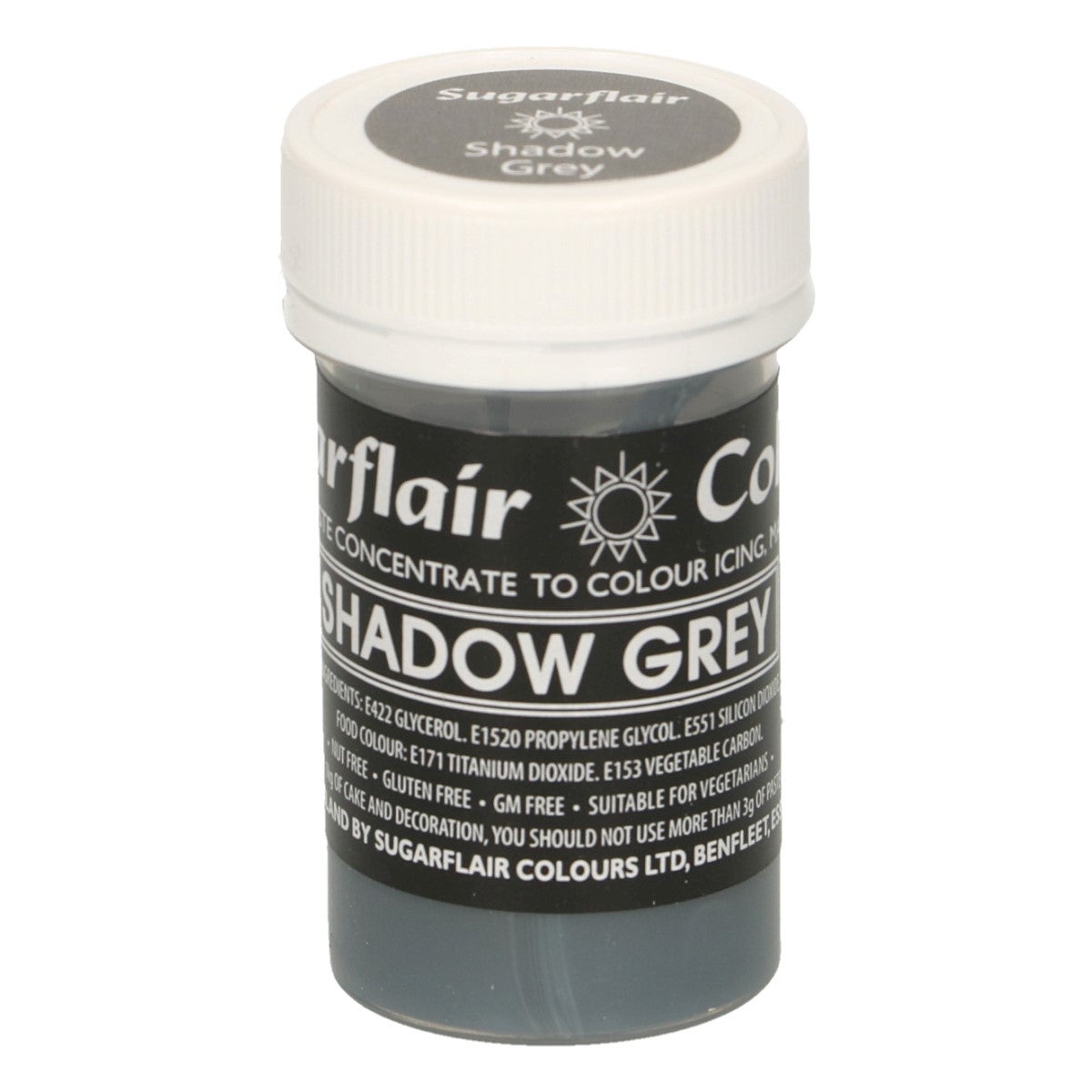 Sugarflair Paste Colour Pastel SHADOW GREY 25g