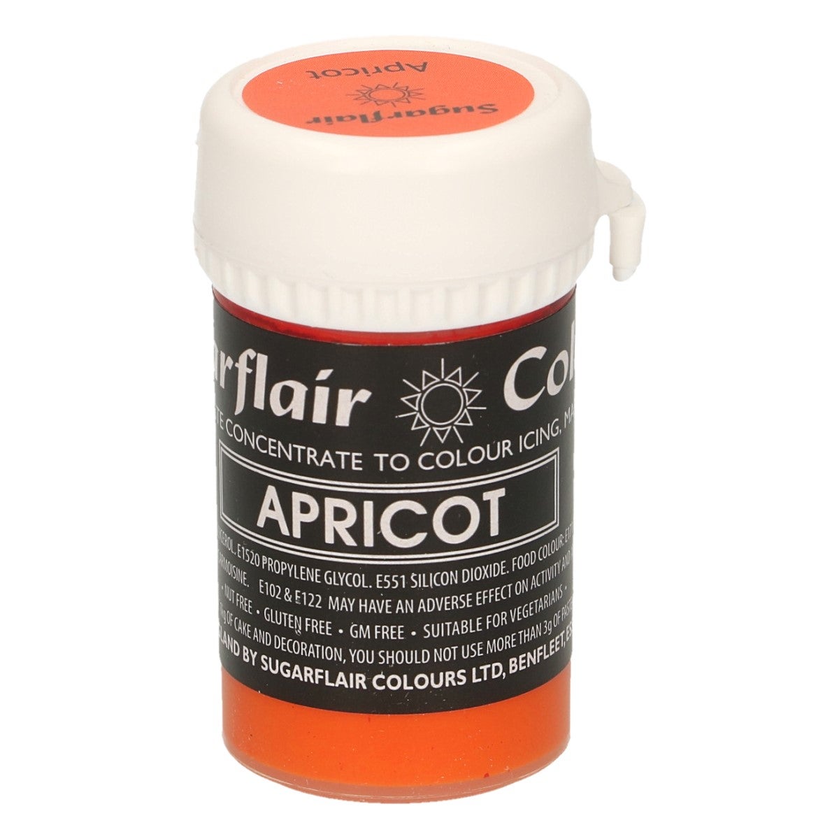 Sugarflair Colorant en Pâte Pastel ABRICOT 25g