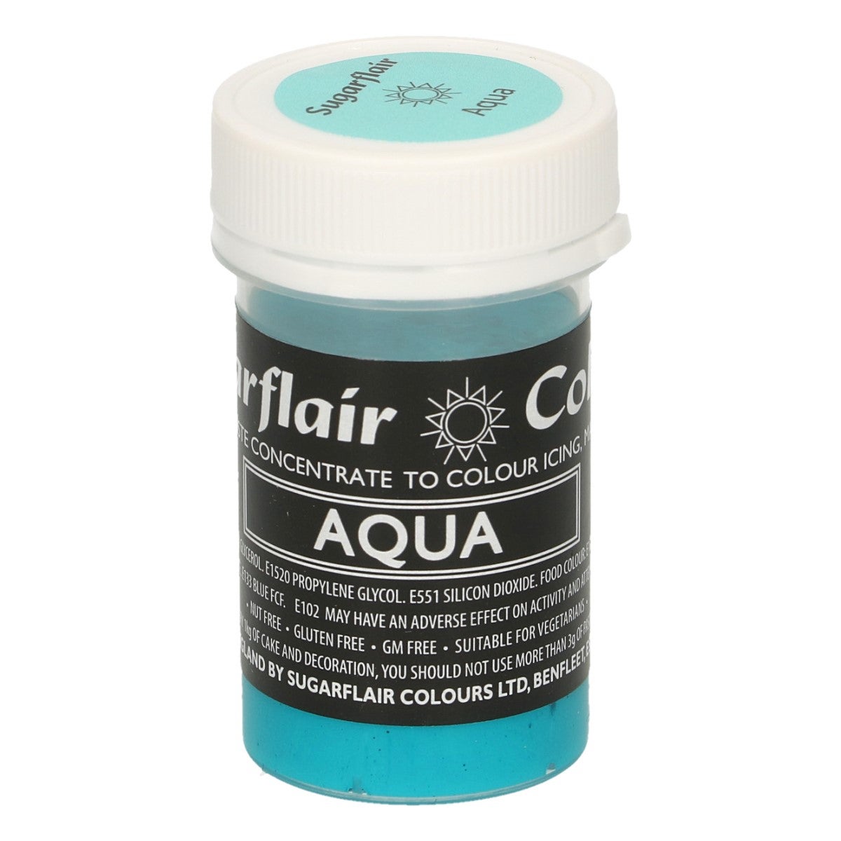 Sugarflair Colorant en Pâte Pastel AQUA 25g