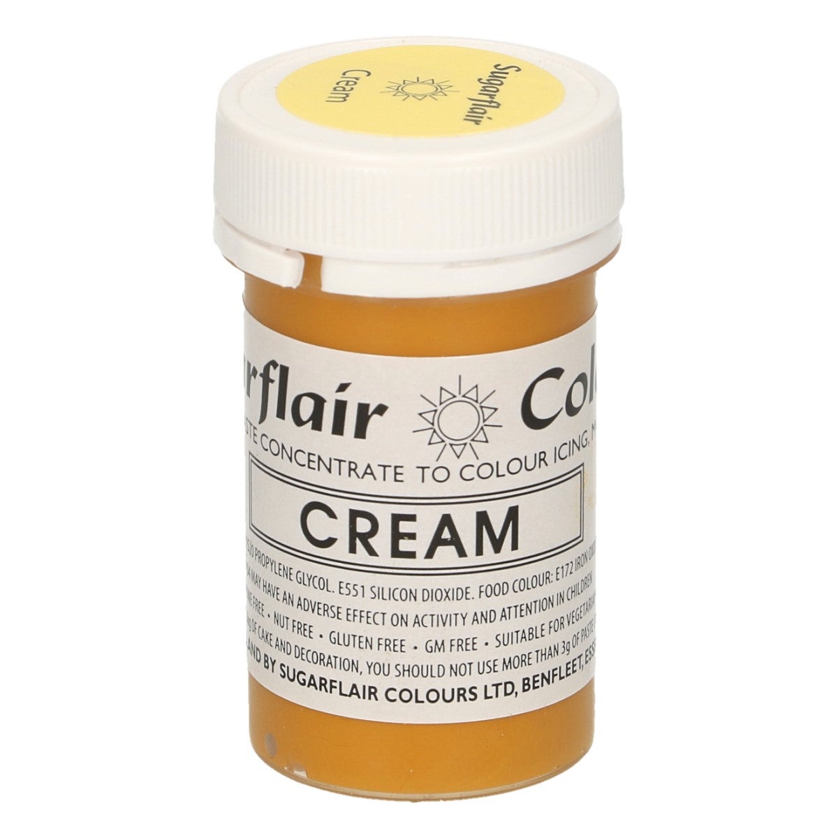 SugarflairPâte alimentaire colorée CRÈME 25g