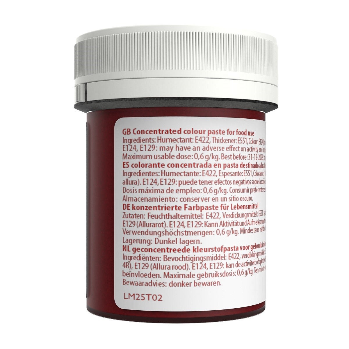 Sugarflair - Colorant Concentré Max en Pâte ROUGE EXTRA, 42g