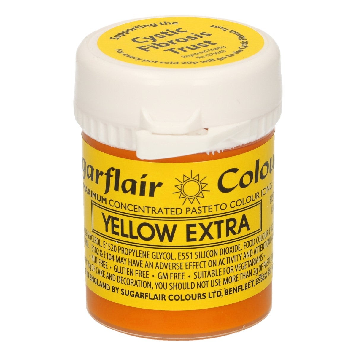 Sugarflair - Max Concentrate Paste Colour YELLOW EXTRA 42g