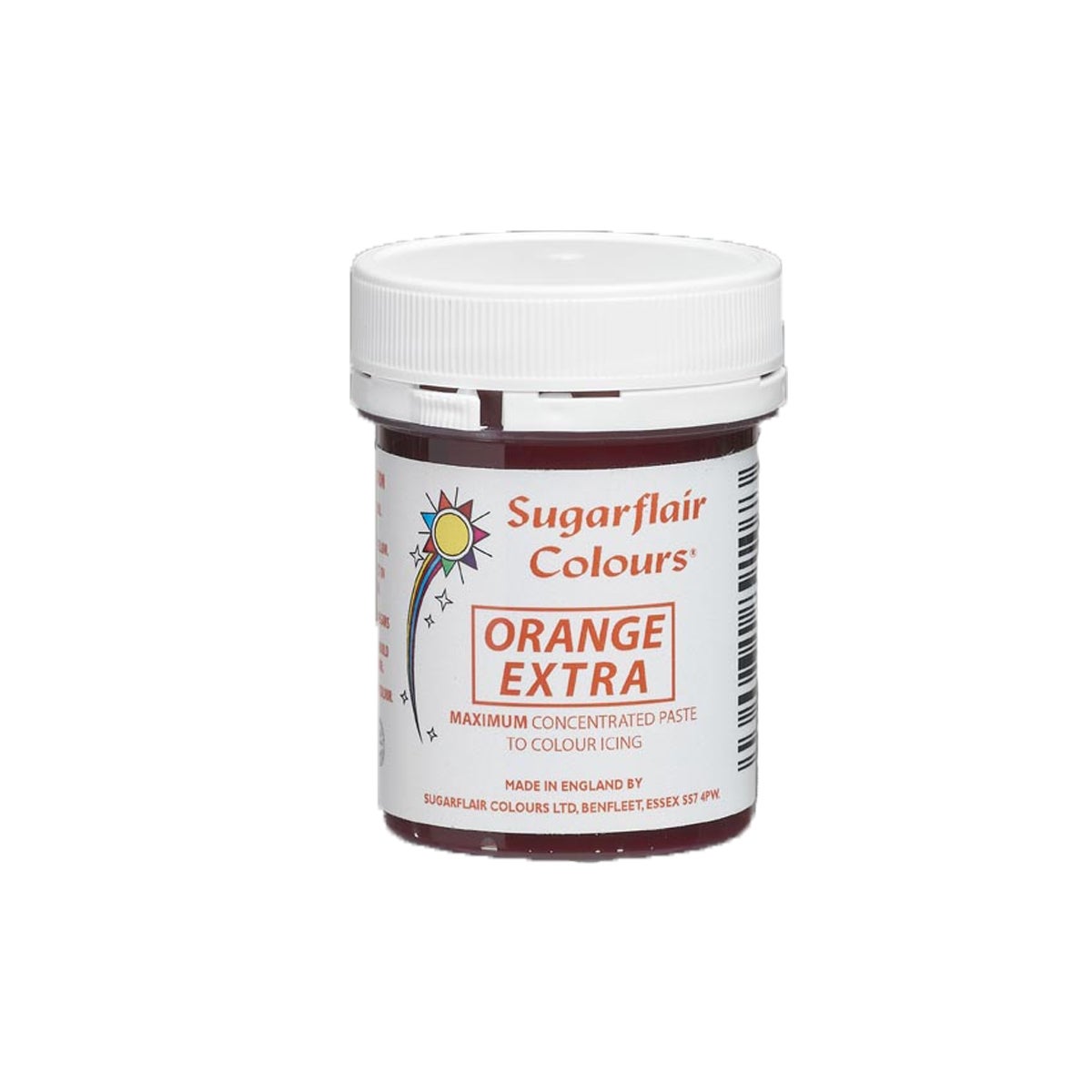 Sugarflair Max Concentrated Paste Colour Orange Extra 42g