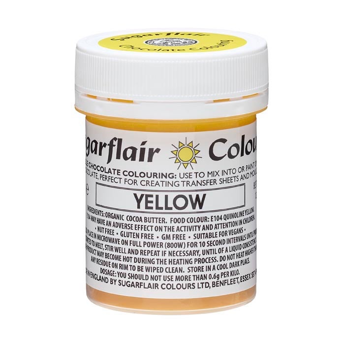 Sugarflair Colorant Chocolat - Yellow - 35g