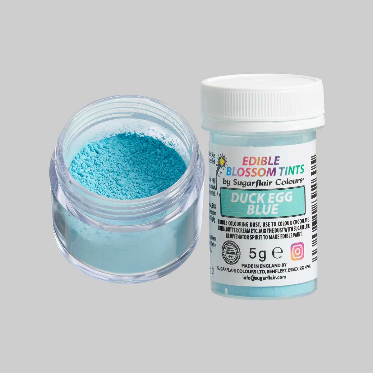 Sugarflair Blossom Tint Dust Duck Egg Blue 5g