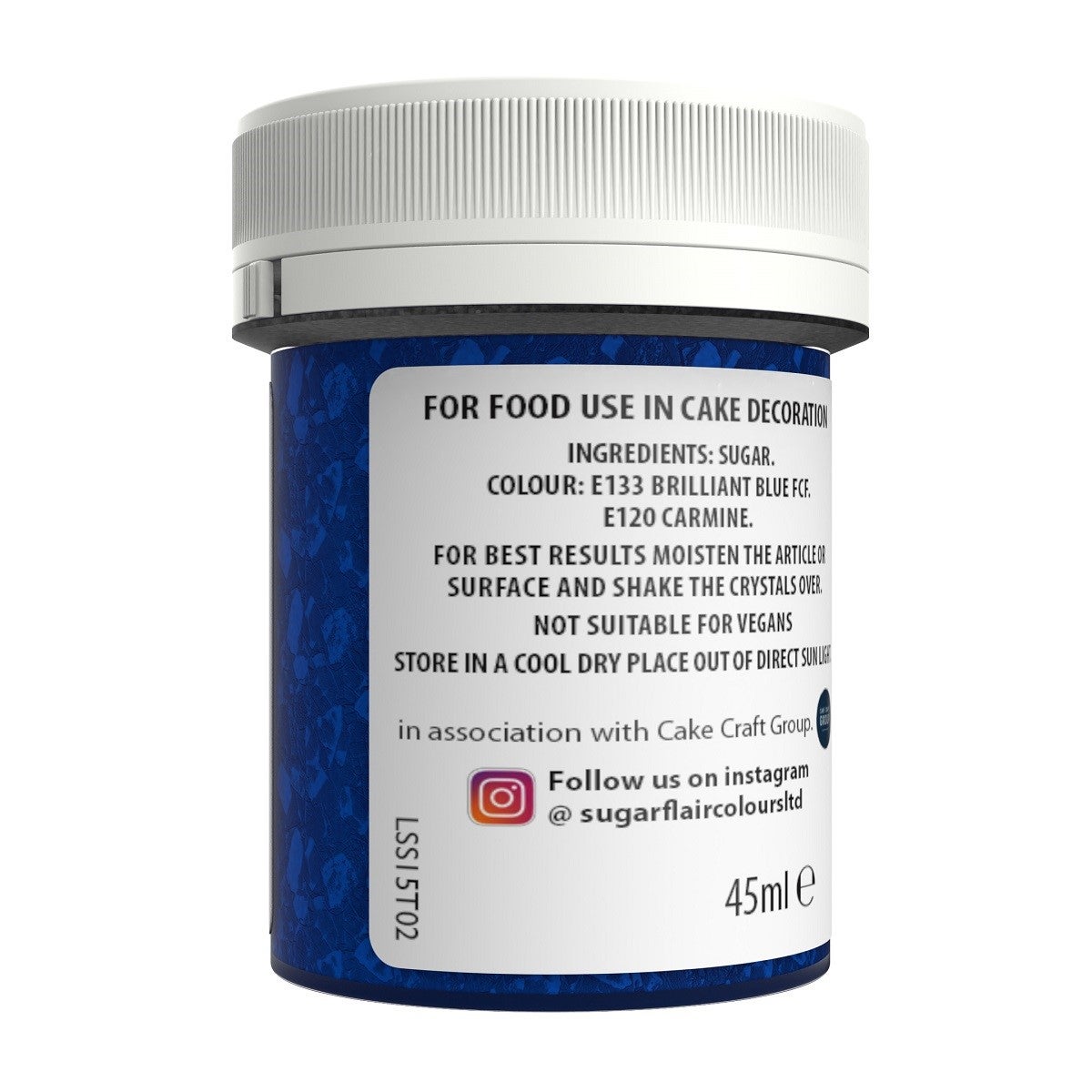 Sugarflair Sugar Crystals Electric Blue 40 g