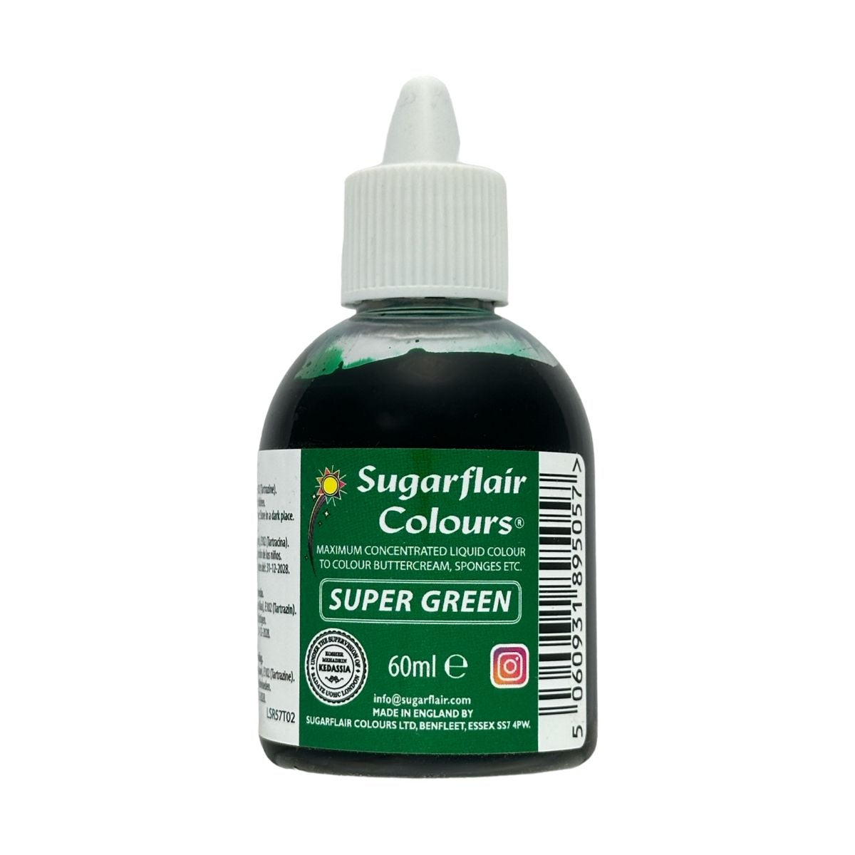 Sugarflair Colorant liquide Super Green 60ml