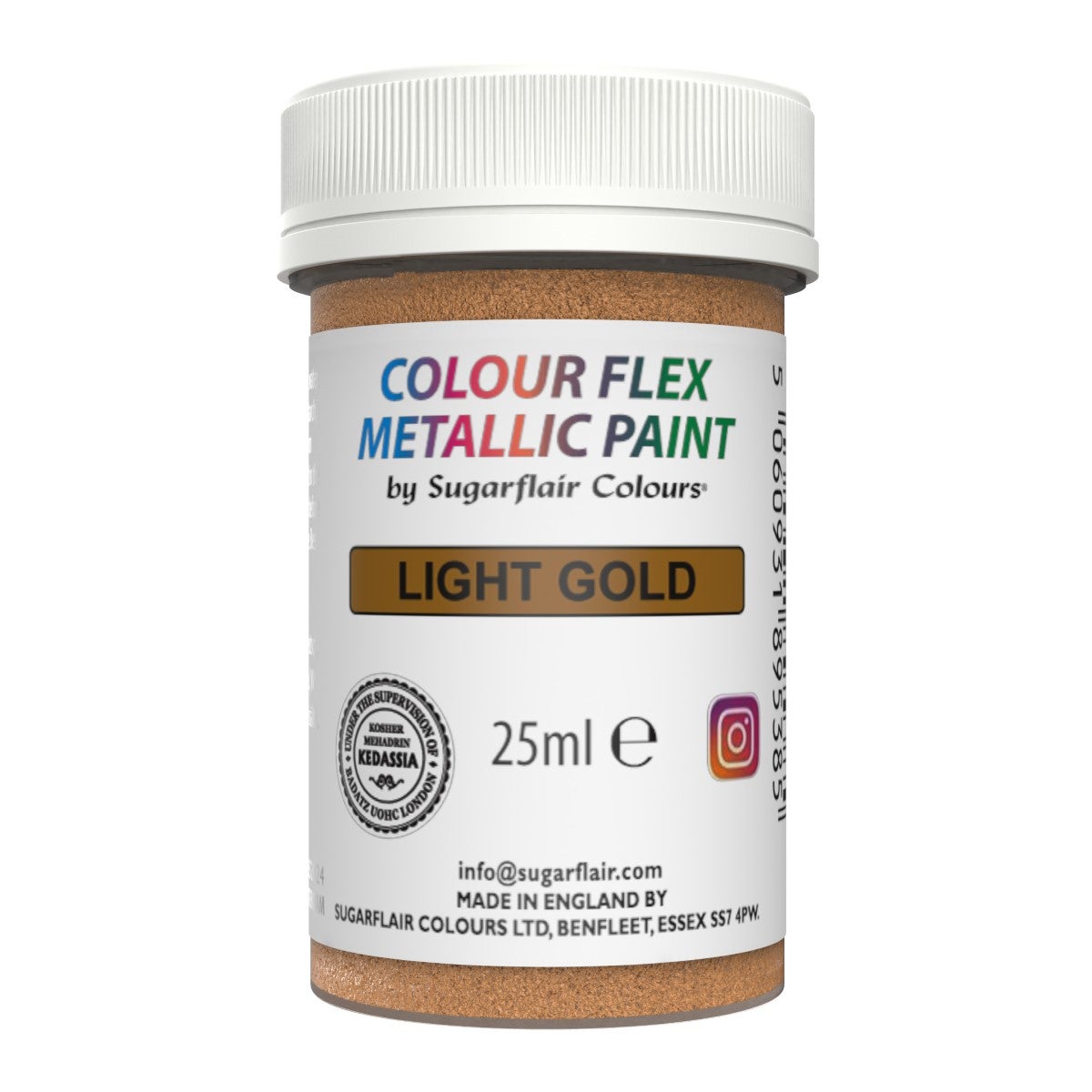 Sugarflair Peinture Mate Alimentaire - Light Gold - 25g