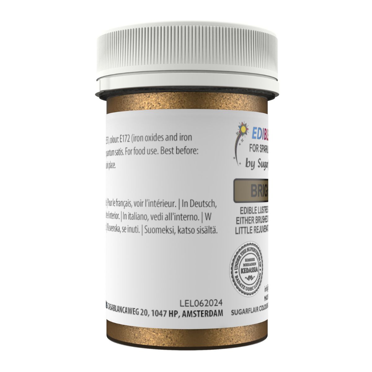 Sugarflair Edible Lustre Bright Gold, 4g