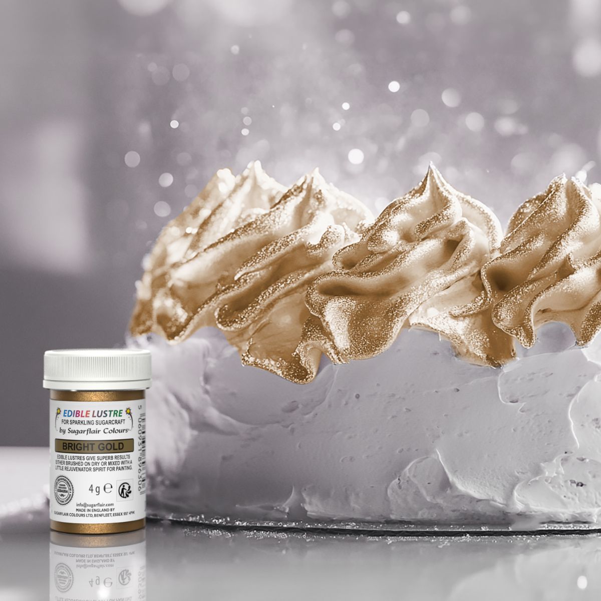 Sugarflair Edible Lustre Bright Gold, 4g